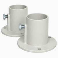 Blue Wave Cast Aluminum Deck Flanges for Above Ground In-Pool Ladders, 1.625 in ID, Pair, NE1228PR