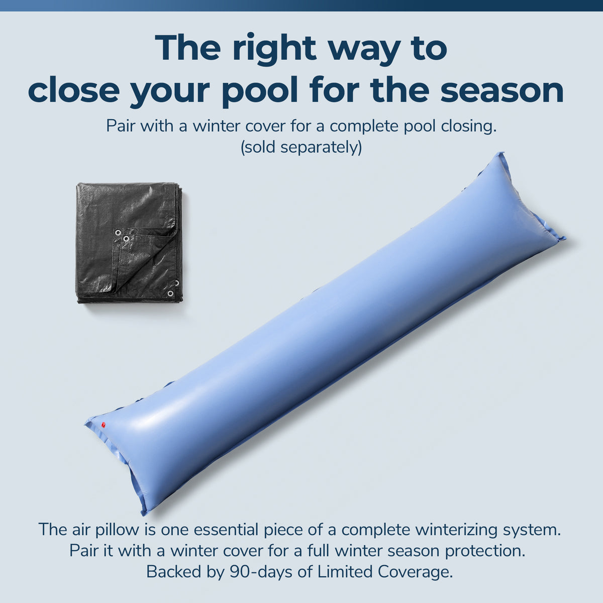 Blue Wave 4' x 15' Winter Air Pillow, Ice Equalizer for Above Ground Pools, feature detail (image 7)