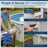 Above Ground Pool Fence Add-On Kit C (2 Sections), feature detail (image 3)