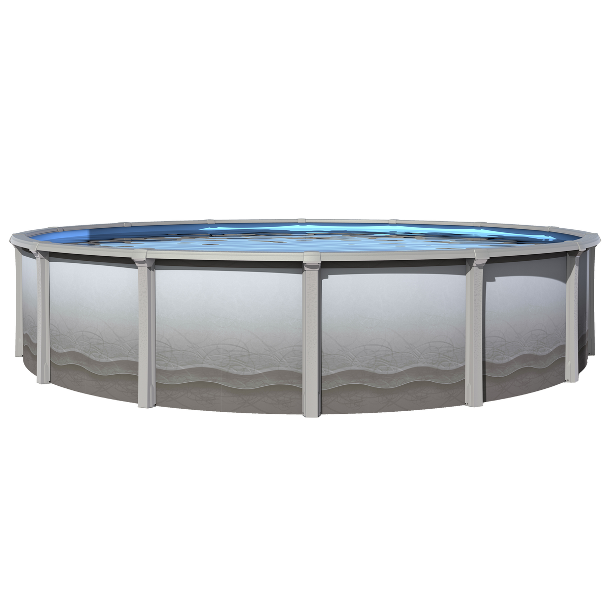 27' Round Resin Above-Ground Pool with 52" Steel Wall | Trinity | 30-Year Warranty