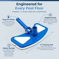 Deluxe Weighted Pool Vacuum Head for 1.25, feature detail (image 4)
