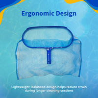 Pool Rake with Fine-Mesh Net for Cleaning Swimming Pools, feature detail (image 3)