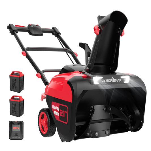 80V 21'' Single Stage Cordless Snow Blower HB2801&HB2802