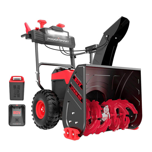 80V 24'' Two Stage Self-propelled Cordless Snow Blower HB2805