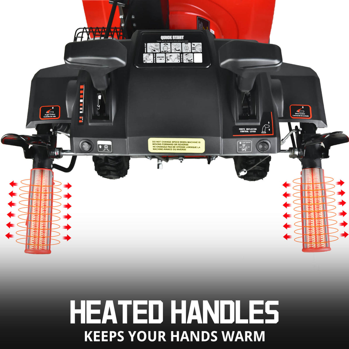 24'' 212cc Two Stage Self-Propelled Gas Snow Blower w/ Electric Start & Heated Handle DB7108B