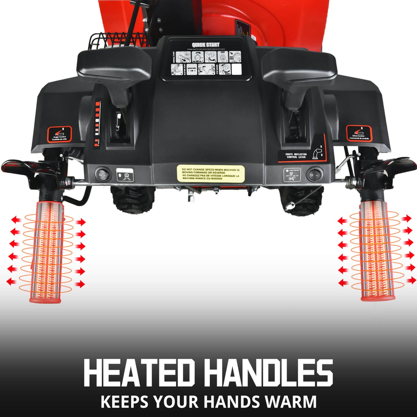 24'' 212cc Two Stage Self-Propelled Gas Snow Blower w/ Electric Start & Heated Handle DB7108B