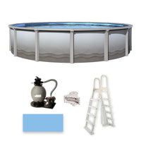 21' Round Resin Above-Ground Pool Package with 52" Steel Wall | Trinity | 30-Year Warranty