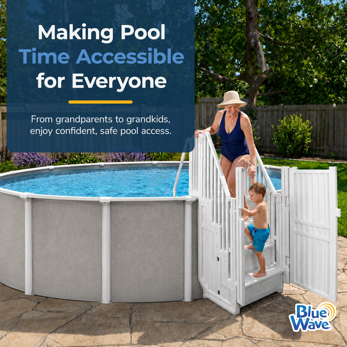 Easy Pool Step Entry System w/ Gate, feature detail (image 6)