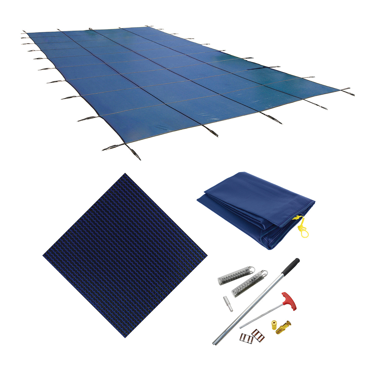 Arctic Armor 18' x 36' Rectangle Standard Mesh Pool Safety Cover, Blue, WS360BU
