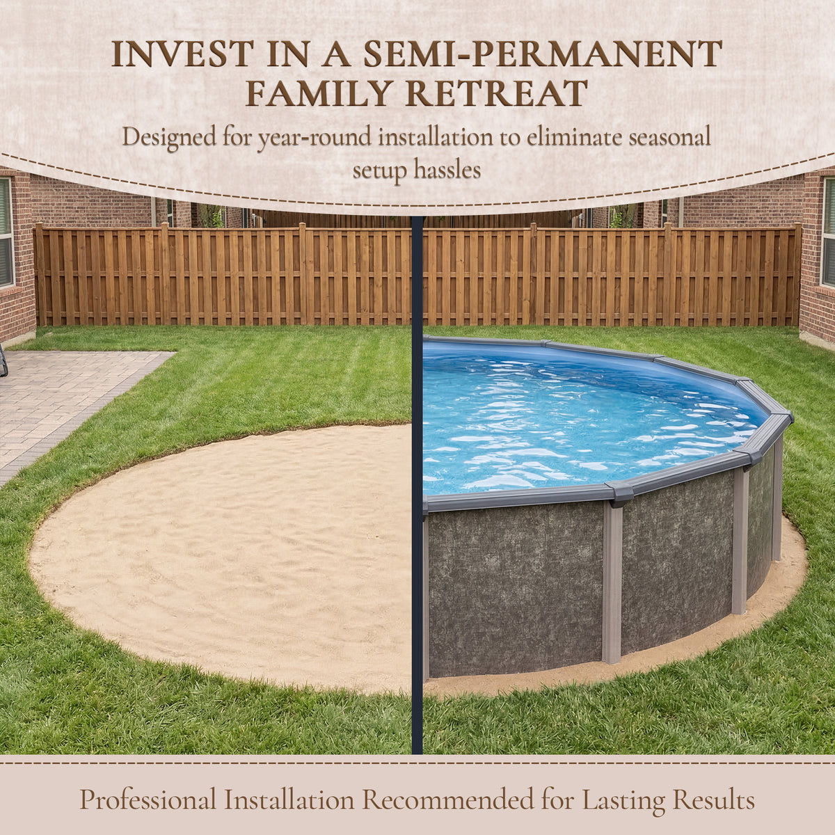 Riviera 18' Round above-ground pool package, feature detail (image 5)