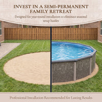 Riviera 18' Round above-ground pool package, feature detail (image 5)