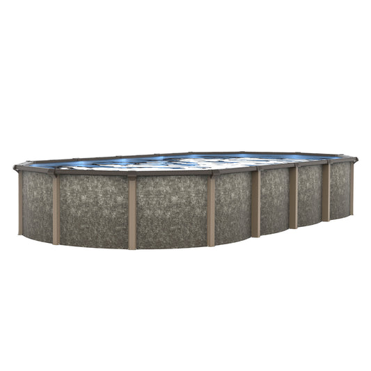 30' x 15' Oval Hybrid Above-Ground Pool with 54" Steel Wall | Riviera | 30-Year Warranty
