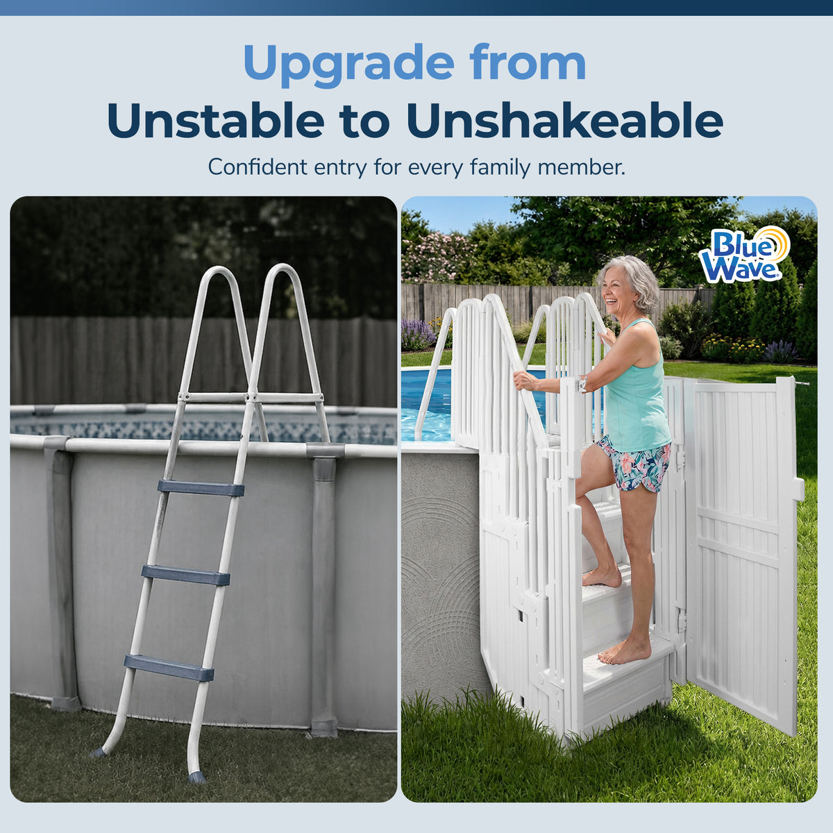 Easy Pool Step Entry System w/ Gate, feature detail (image 3)