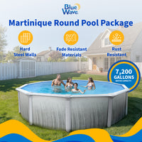 Martinique 18' Round above-ground pool package, feature detail (image 3)