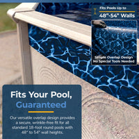 Evening Bay pool liner, 18' Round, feature detail (image 4)