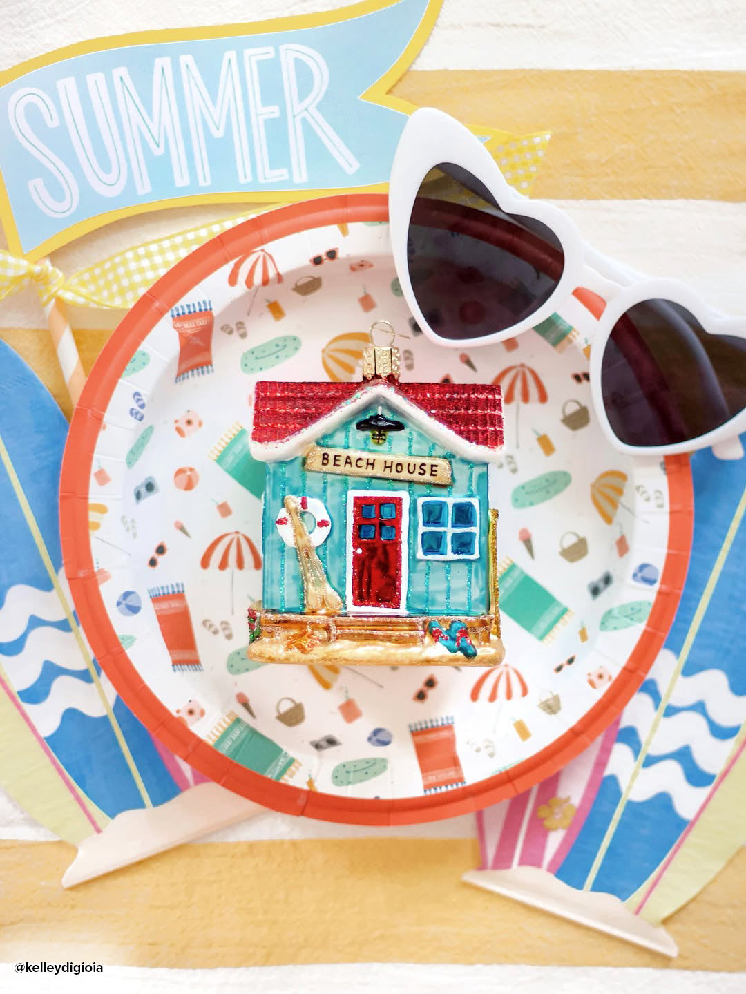 Beach House Ornament