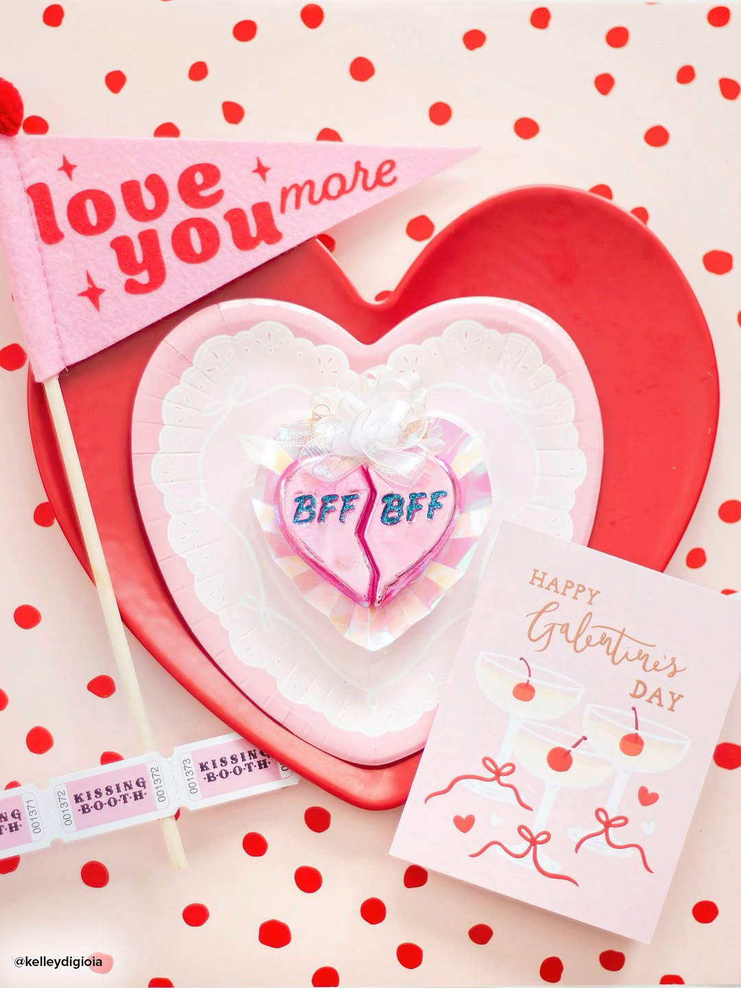 Bff Hearts Ornament