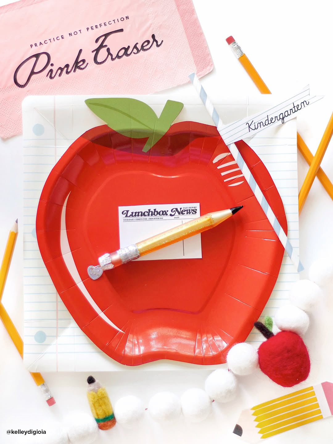 Yellow Pencil Ornament