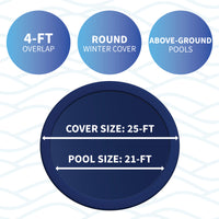 21' Round Arctic Armor 10-Year Solid Winter Cover for Above Ground Pools, product image (image 3)