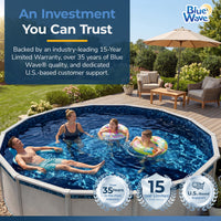 Evening Bay pool liner, 27' Round, feature detail (image 6)
