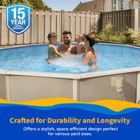 Belize 15' Round above-ground pool package, feature detail (image 5)