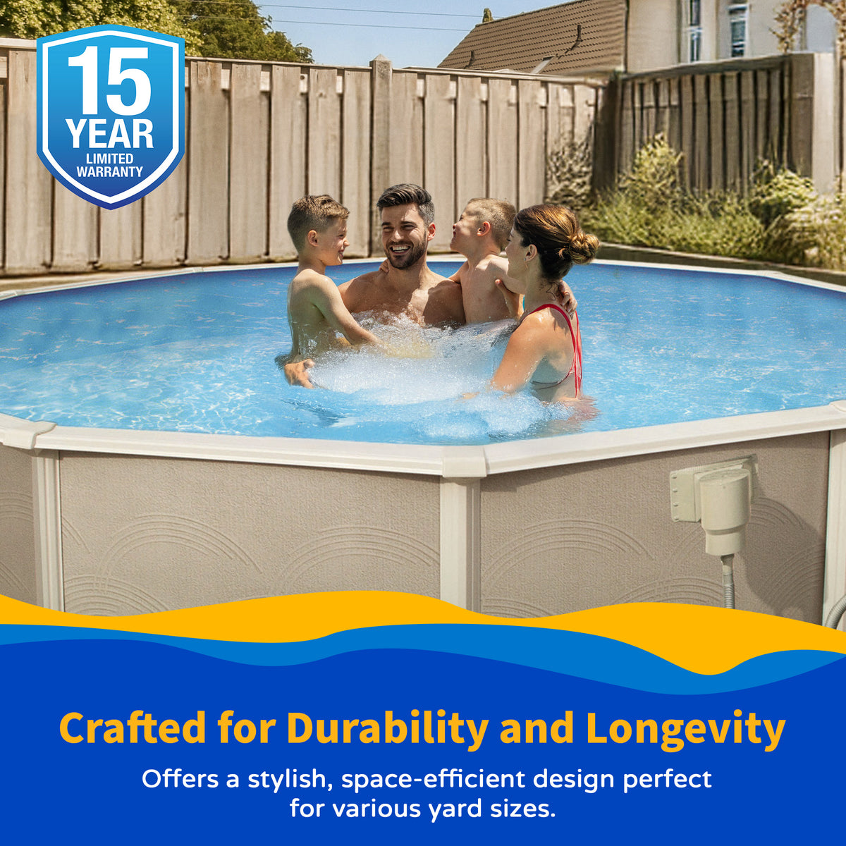Belize 18' Round above-ground pool package, feature detail (image 5)