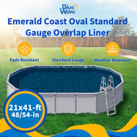 Emerald Coast pool liner, 41' x 21' Oval, feature detail (image 2)