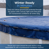 Blue Wave Above Ground Pool Winter Cover Clips, 20-Pack, feature detail (image 3)