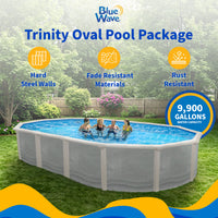 Trinity 30' x 15' Oval above-ground pool package, feature detail (image 2)