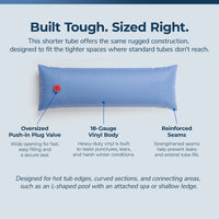 Blue Wave 4' Step Water Tube, Blue for In Ground Winter Cover Step Sections, 2-Pack, feature detail (image 4)