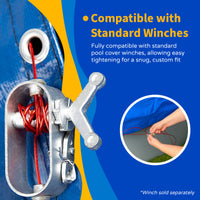 Blue Wave 100' Vinyl-Coated Steel Winter Cover Cable for Above Ground Pools, feature detail (image 6)