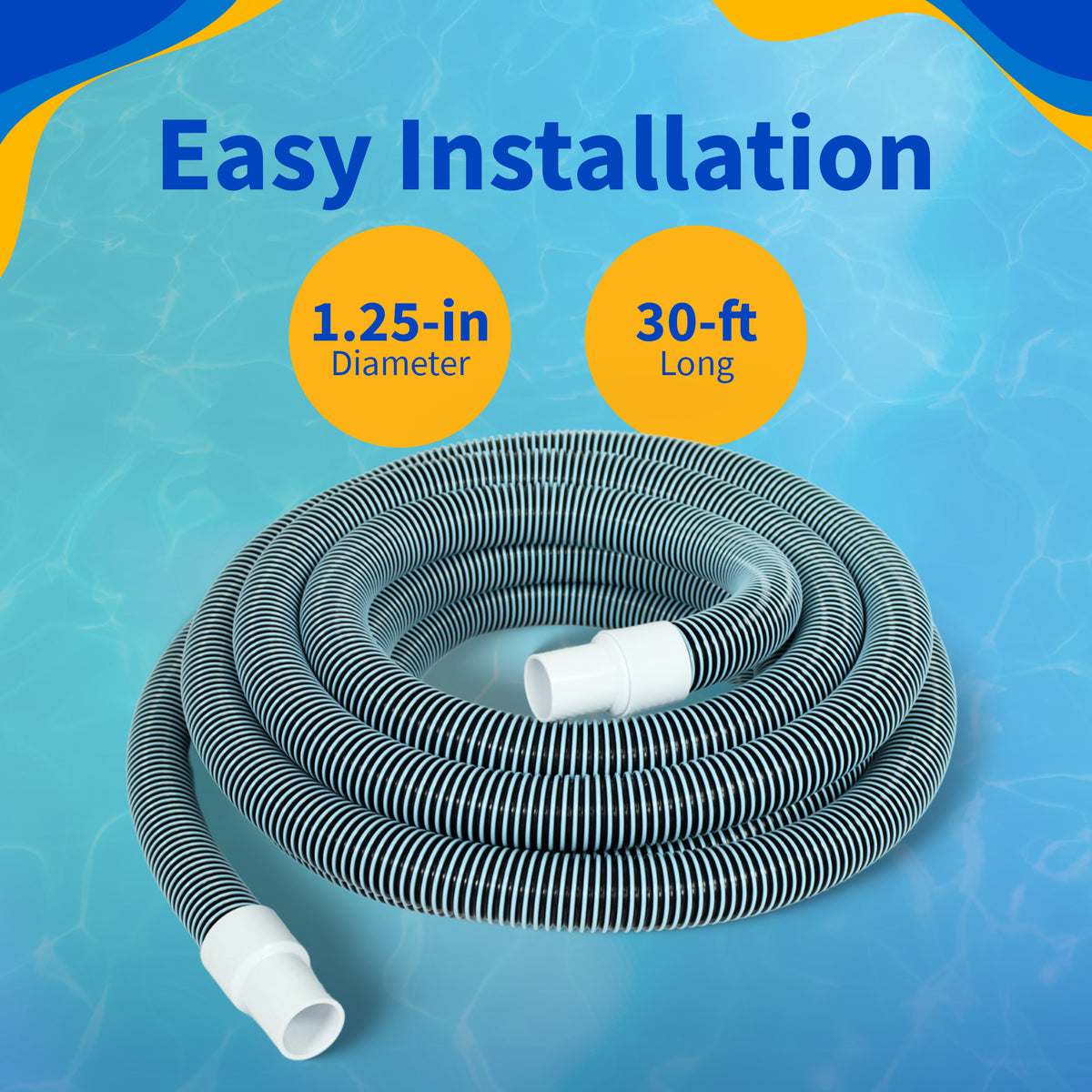 30-ft x 1.25-in Vac Hose for Above-Ground Pools, feature detail (image 3)