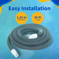 30-ft x 1.25-in Vac Hose for Above-Ground Pools, feature detail (image 3)