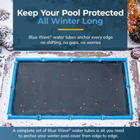 Blue Wave 8' Single Chamber Water Tube, Blue for In Ground Winter Covers, 5-Pack, feature detail (image 3)