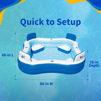 Blue Wave Premier inflatable pool, feature detail (image 3)