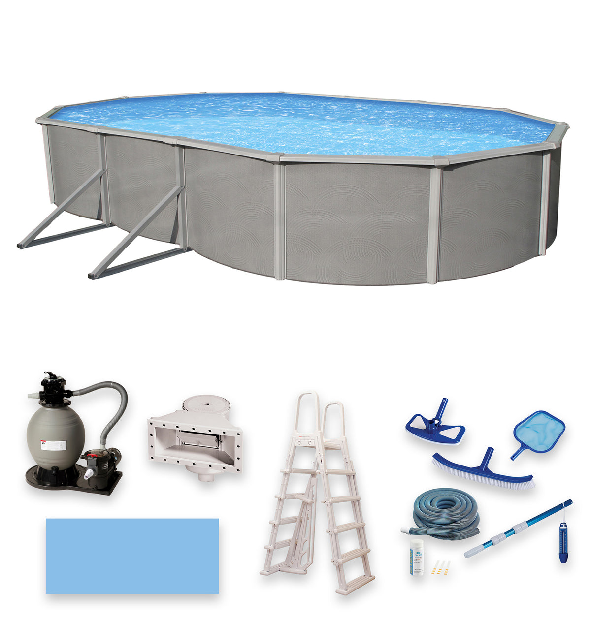 Belize 30' x 15' Oval above-ground pool package, product image (image 8)