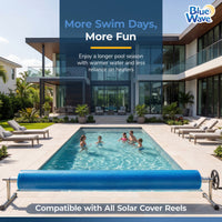 Blue Wave 12' x 20' Rectangle 12 Mil Blue Solar Cover for In-Ground Pools, feature detail (image 4)