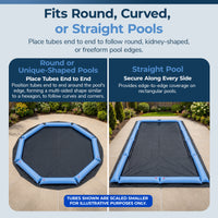 Blue Wave 8' Single Chamber Water Tube, Blue for In Ground Winter Covers, feature detail (image 6)