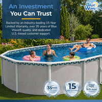 Emerald Coast pool liner, 24' x 12' Oval, feature detail (image 6)