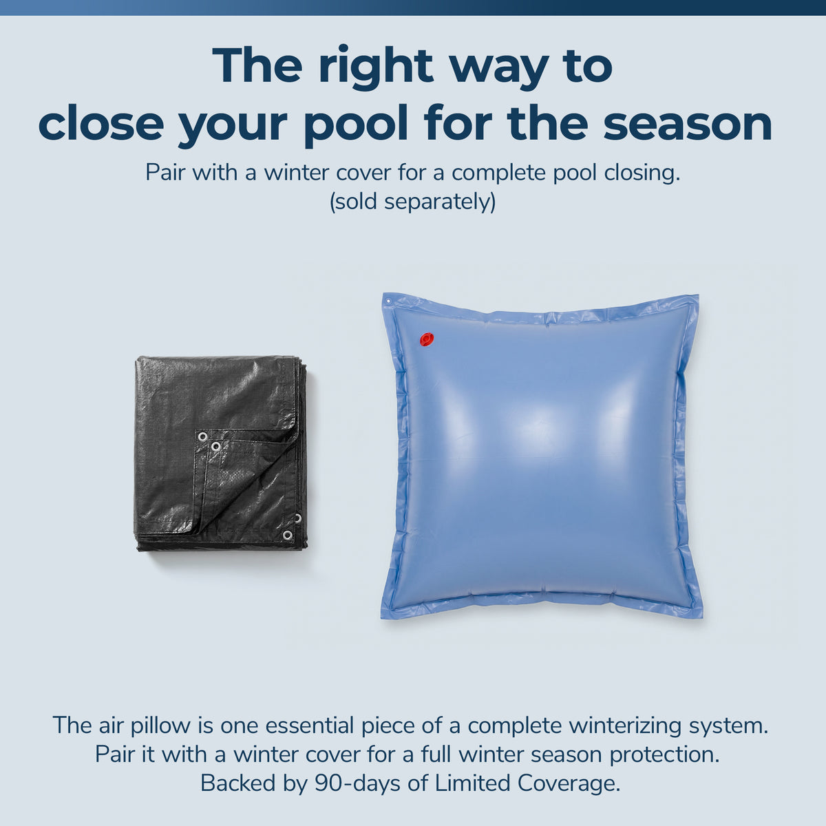 Blue Wave 4' x 4' Winter Air Pillow, Ice Equalizer for Above Ground Pools, feature detail (image 7)