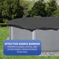 12' Round Arctic Armor 10-Year Solid Winter Cover for Above Ground Pools, feature detail (image 6)