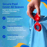 Blue Wave 2' x 2' Corner Water Tube for In Ground Winter Covers, feature detail (image 7)