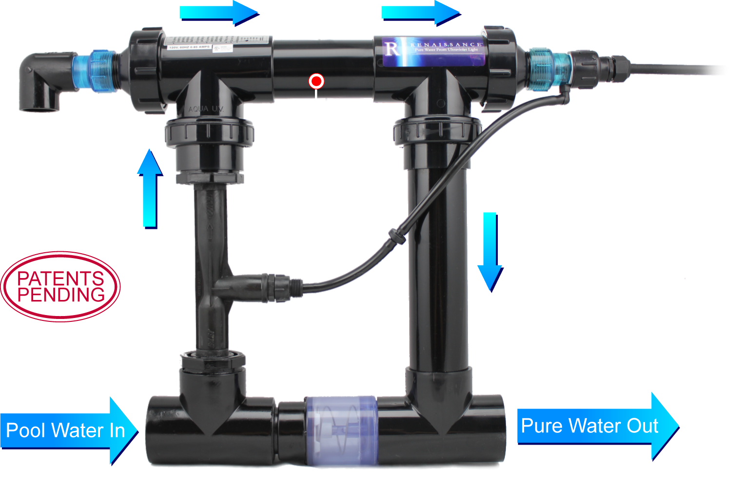 Solaxx Renaissance UV Inground Ozone Generator, 35K Gallons, 220V (UV4000A)