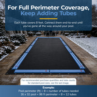 Blue Wave 8' Double Chamber Water Tube, Blue for In Ground Winter Covers, 5-Pack, feature detail (image 6)