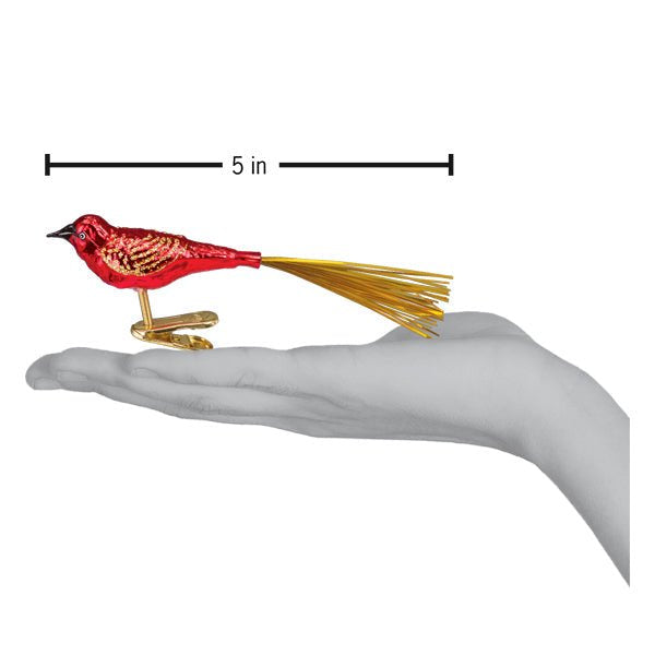 Red Lovebird Ornament