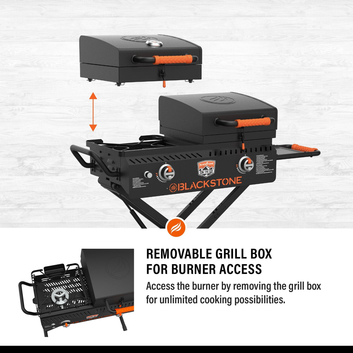 17" On the Go Griddle & Grill Combo