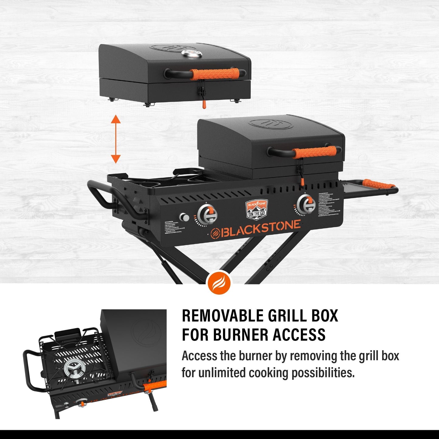 17" On the Go Griddle & Grill Combo