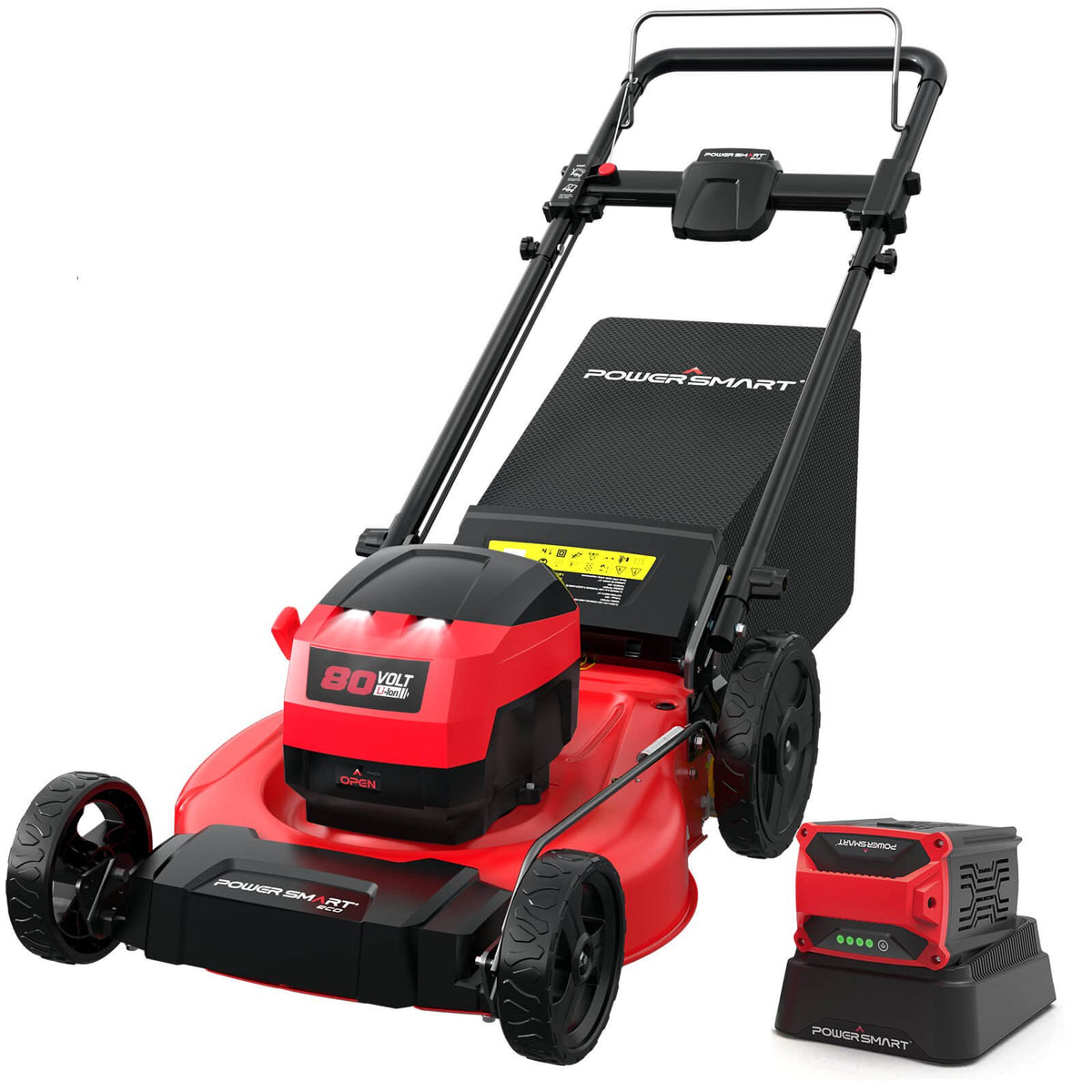80V 21" Cordless Push Lawn Mower w/ Battery & Charger PS76821