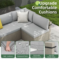 Axis 110" Classic Outdoor Sectional Set, 7-Piece