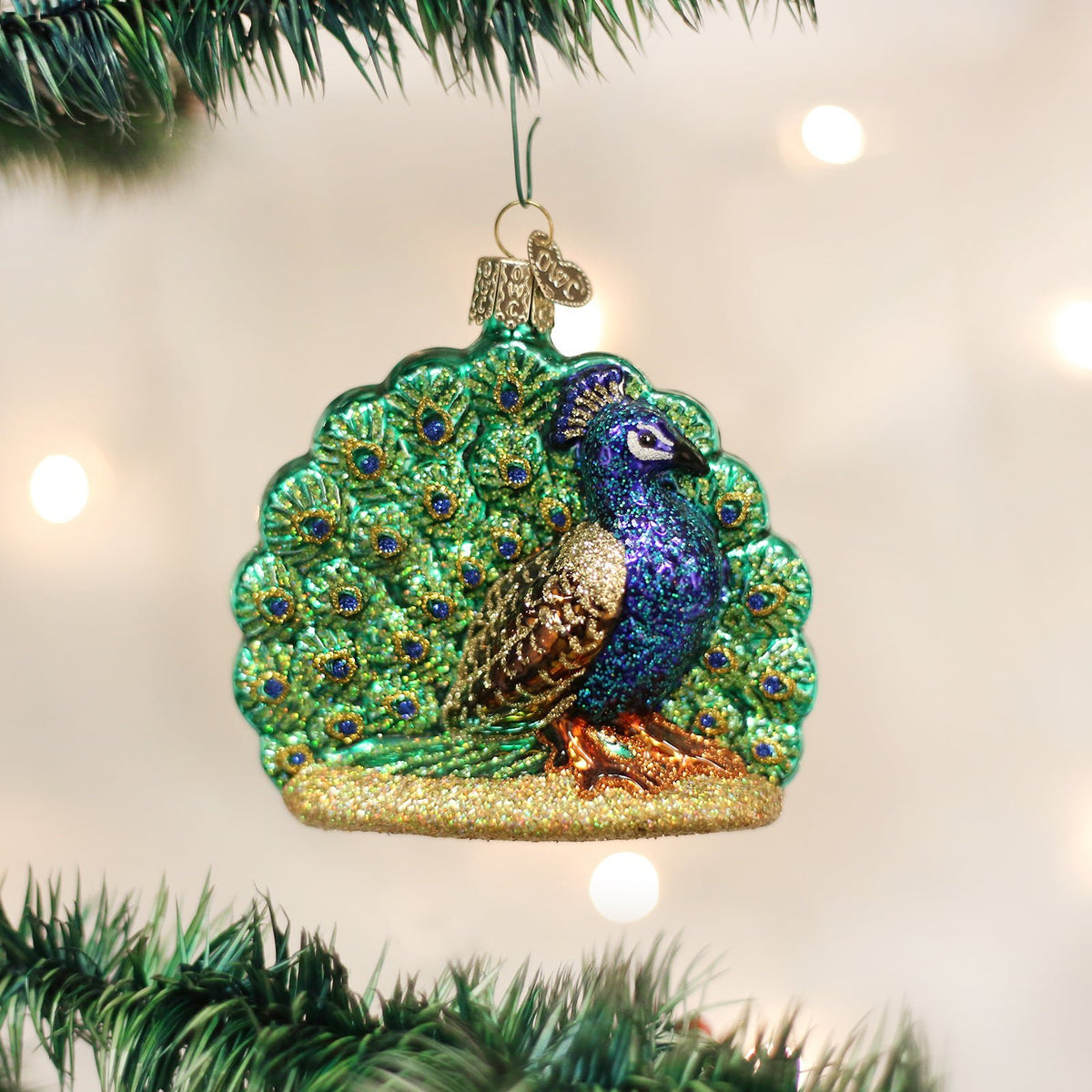 Proud Peacock Christmas Ornament